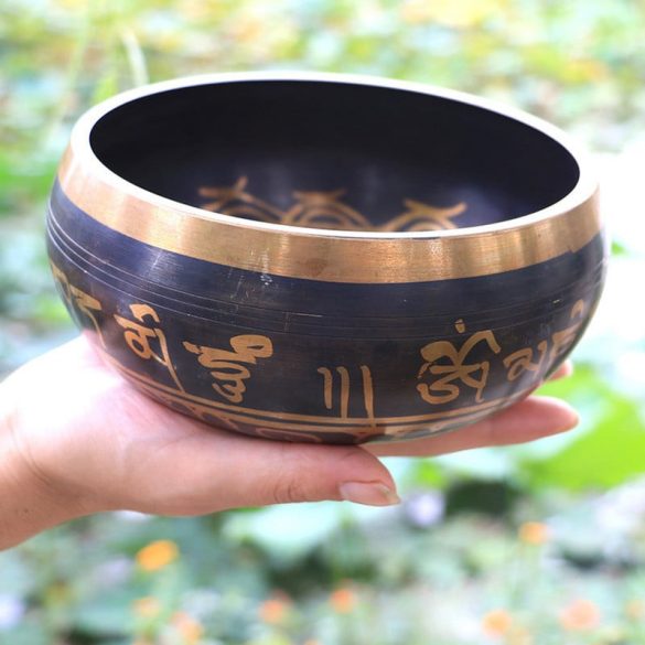 Tibeti énekes hangtál szett – Meditációs és relaxációs hangtál alátéttel és ütővel