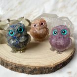 Ametiszt, gyantába öntött ásványbagoly