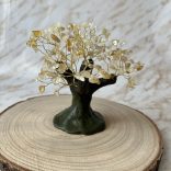 Nagy méretű citrin szerencsefa (agyagtörzzsel)