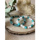 Jáde - hematit karkötő