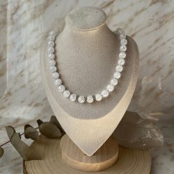 Roppantott hegyi kristály nyaklánc