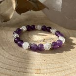 Ametiszt - Hegyi kristály karkötő
