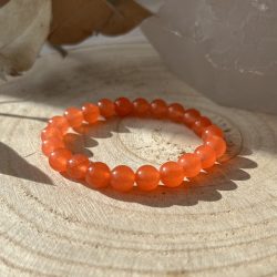 Jáde (festett narancs) karkötő