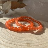 Jáde (festett narancs) karkötő