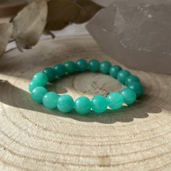 Jáde (festett zöld) karkötő